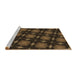 Sideview of Machine Washable Transitional Oak Brown Rug, wshpat3628brn