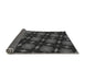 Thickness of Patterned Charcoal Black Rug, pat3628gry