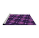 Sideview of Machine Washable Transitional Dark Orchid Purple Rug, wshpat3628pur