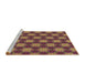 Sideview of Machine Washable Transitional Bronze Brown Rug, wshpat363brn