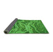 Thickness of Patterned Green Rug, pat3631grn