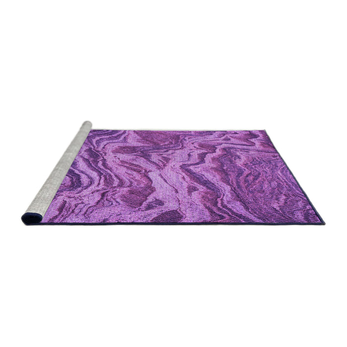 Sideview of Machine Washable Transitional Purple Rug, wshpat3631pur