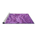 Sideview of Machine Washable Transitional Purple Rug, wshpat3631pur