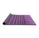 Thickness of Patterned Purple Rug, pat3632pur