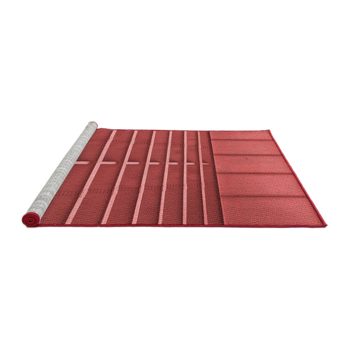 Sideview of Machine Washable Transitional Red Rug, wshpat3632rd