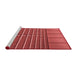 Sideview of Machine Washable Transitional Red Rug, wshpat3632rd