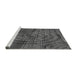 Sideview of Machine Washable Transitional Platinum Gray Rug, wshpat3634gry