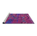 Sideview of Machine Washable Transitional Medium Violet Red Pink Rug, wshpat3634pur