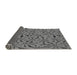 Thickness of Patterned Gunmetal Gray Rug, pat3636gry