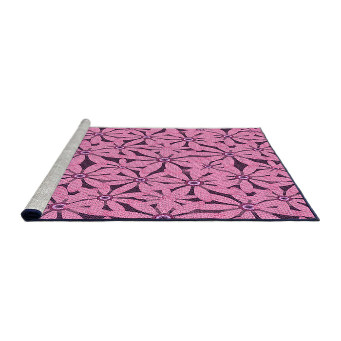 Sideview of Machine Washable Transitional Violet Purple Rug, wshpat3636pur