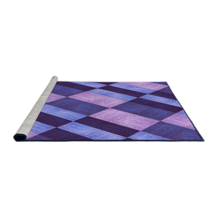 Sideview of Machine Washable Transitional Amethyst Purple Rug, wshpat3637pur