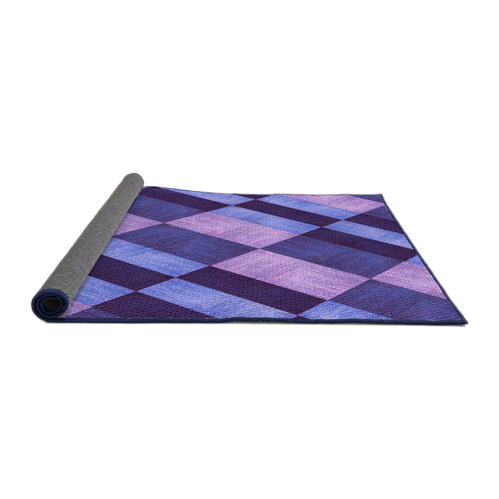 Thickness of Patterned Amethyst Purple Rug, pat3637pur