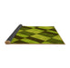 Thickness of Patterned Green Rug, pat3637yw