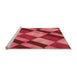 Sideview of Machine Washable Transitional Red Rug, wshpat3638org