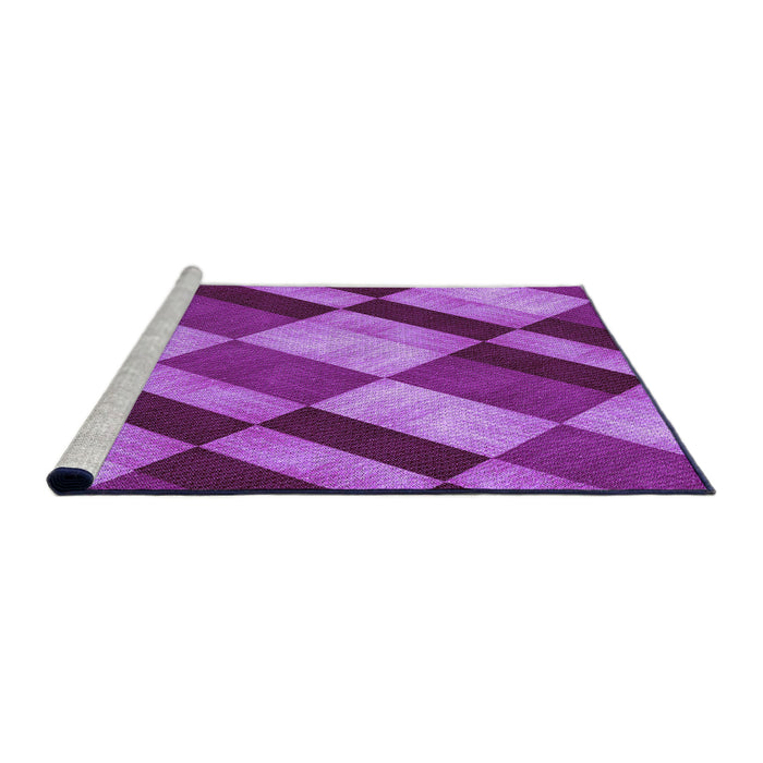 Sideview of Machine Washable Transitional Purple Rug, wshpat3638pur