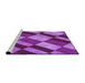 Sideview of Machine Washable Transitional Purple Rug, wshpat3638pur