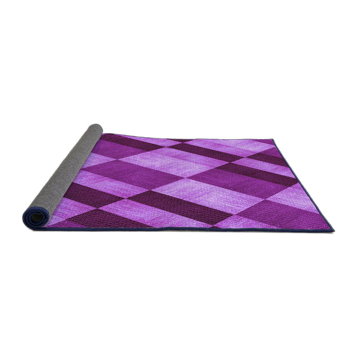 Thickness of Patterned Purple Rug, pat3638pur
