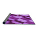 Thickness of Patterned Purple Rug, pat3638pur