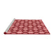 Sideview of Machine Washable Transitional Pastel Red Pink Rug, wshpat3640rd