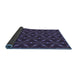 Thickness of Patterned Slate Blue Rug, pat3642blu