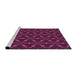 Sideview of Machine Washable Transitional Dark Pink Rug, wshpat3642pur