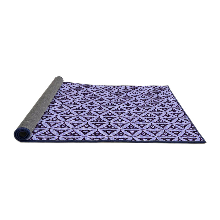 Thickness of Patterned Purple Haze Purple Rug, pat3643pur