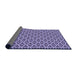 Thickness of Patterned Purple Haze Purple Rug, pat3643pur