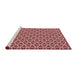 Sideview of Machine Washable Transitional Pastel Pink Rug, wshpat3643rd