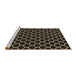 Sideview of Machine Washable Transitional Brown Rug, wshpat3644brn