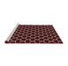 Sideview of Machine Washable Transitional Chocolate Brown Rug, wshpat3644rd