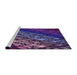 Sideview of Machine Washable Transitional Dark Purple Rug, wshpat3645pur