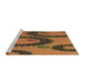 Sideview of Machine Washable Transitional Red Brown Rug, wshpat3646brn