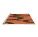 Sideview of Machine Washable Transitional Orange Rug, wshpat3646org