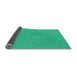 Thickness of Patterned Medium Spring Green Rug, pat3648lblu