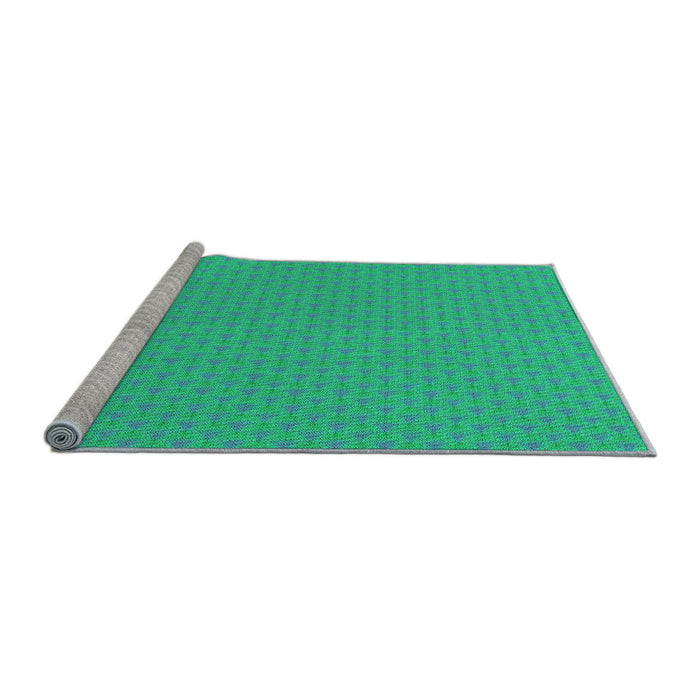 Sideview of Machine Washable Transitional Medium Spring Green Rug, wshpat3648lblu