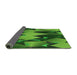 Thickness of Patterned Deep Emerald Green Rug, pat3649grn