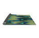 Thickness of Patterned Deep-Sea Blue Rug, pat3649lblu