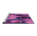 Sideview of Machine Washable Transitional Purple Rug, wshpat3649pur