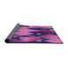 Thickness of Patterned Purple Rug, pat3649pur