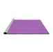 Sideview of Machine Washable Transitional Purple Rug, wshpat365pur