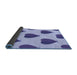 Thickness of Patterned Periwinkle Purple Rug, pat3652blu