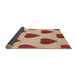 Thickness of Patterned Red Rug, pat3652brn