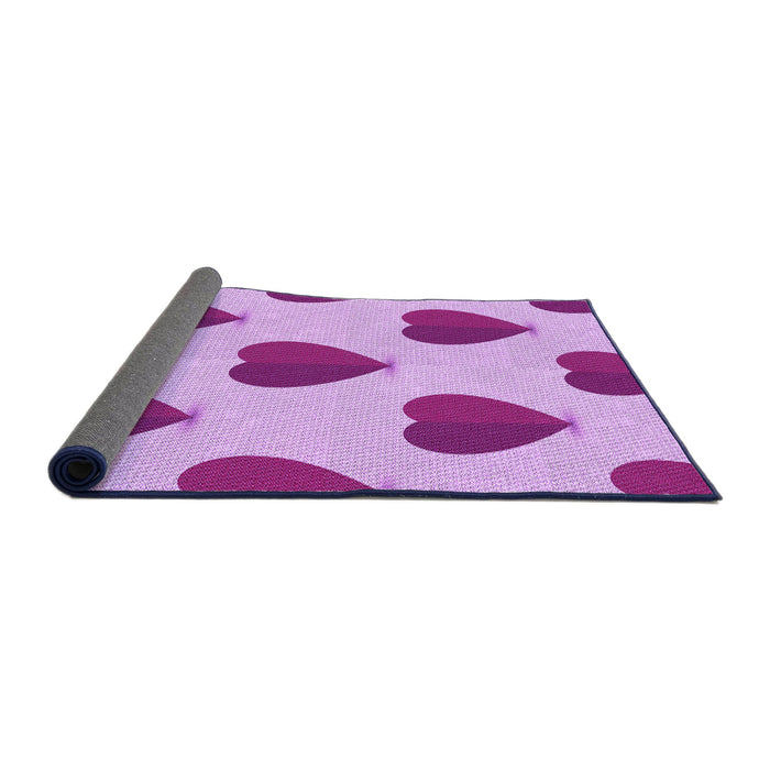 Thickness of Patterned Blossom Pink Rug, pat3652pur