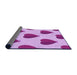 Thickness of Patterned Blossom Pink Rug, pat3652pur