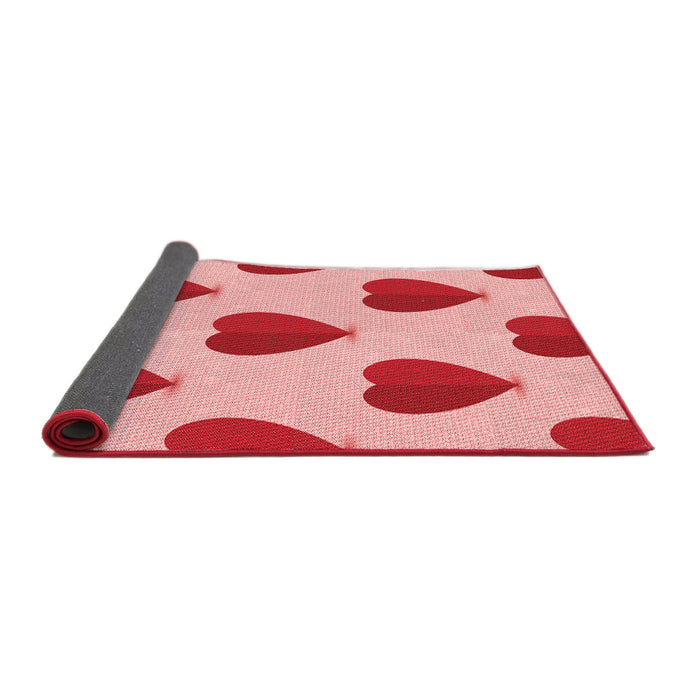 Thickness of Patterned Pink Rug, pat3652rd