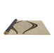 Thickness of Patterned Moccasin Beige Rug, pat3654brn