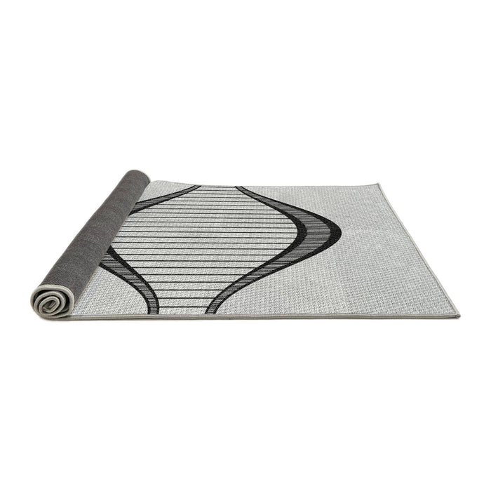 Thickness of Patterned Platinum Gray Rug, pat3654gry