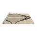 Sideview of Machine Washable Transitional Wheat Beige Rug, wshpat3655brn