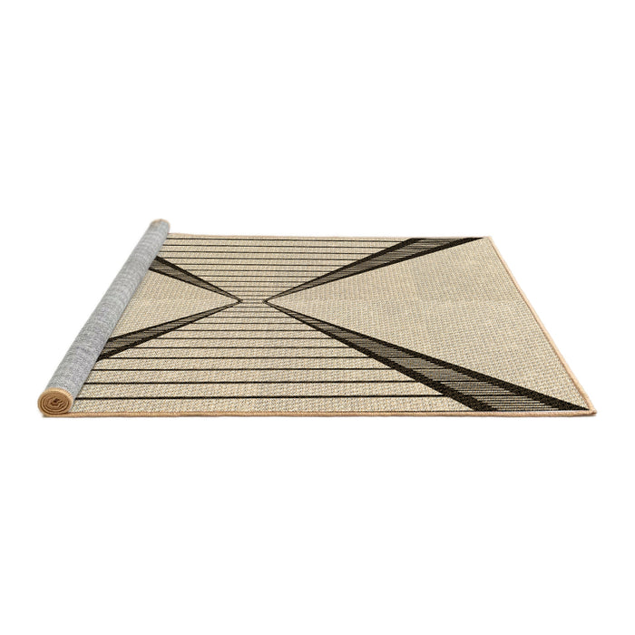 Sideview of Machine Washable Transitional Wheat Beige Rug, wshpat3656brn