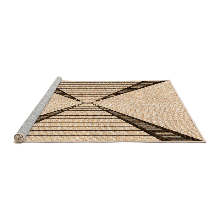 Sideview of Machine Washable Transitional Copper Brown Rug, wshpat3656org